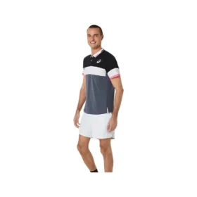 Camisa Polo Match “Performance Black Carrier Grey”
