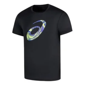 Camiseta com logotipo em espiral “Preto”