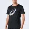 Camiseta com logotipo em espiral “Preto”