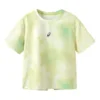 Camiseta com logotipo “Green Yellow White”