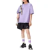 Camiseta com logotipo “Roxo”