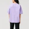 Camiseta com logotipo “Roxo”