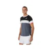 Camiseta de manga curta Match “Cinza Branco Preto”