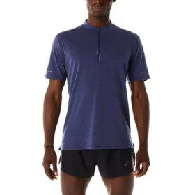 Camiseta Metarun com zíper de 1/2 “Azul Índigo”