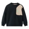 Camisola Color Block “Black Beige”