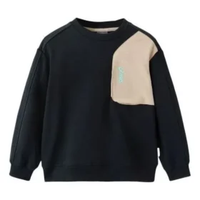Camisola Color Block “Black Beige”
