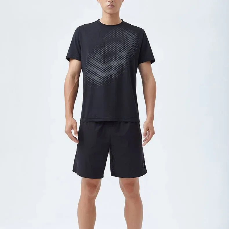 Camisola de corrida com logótipo refletor “Preto”