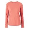 Camisola de manga comprida Nagino Run “Light Garnet”
