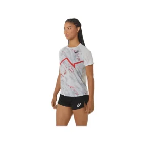 Camisola de manga curta CJ-Line Light “Lacier Grey Electric Red”