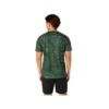 Camisola de manga curta com estampado Suminagashi “Serpentine Green”