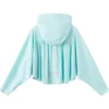 Casaco com mangas em forma de asa de morcego “Lake Blue”