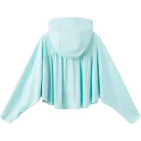 Casaco com mangas em forma de asa de morcego “Lake Blue”