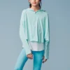 Casaco com mangas em forma de asa de morcego “Lake Blue”