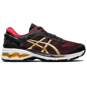 Gel-Kayano 26 “Preto Vermelho Dourado”