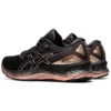 Gel-Nimbus 23 Platinum “Preto e Ouro Rosa”