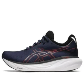 Gel-Nimbus 25 Wide 2E “Vermelho elétrico da meia-noite”