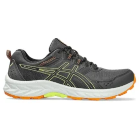 GEL-Venture 9 Extra Wide “Cinza Grafite e Amarelo Brilhante”