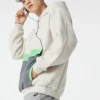 Hoodie Sherpa com blocos de cor “Beige”
