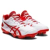 Sapatos de beisebol com pitões Star Shine III “Branco Vermelho”