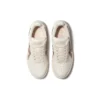 Sapatos de skate casual Court MZ Retro Unissex Branco Castanho