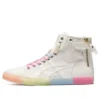 Sapatos Retro Casual de Canos Altos Double Clutch Branco Leite “Branco Rosa”