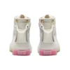 Sapatos Retro Casual de Canos Altos Double Clutch Branco Leite “Branco Rosa”