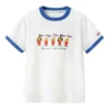 T-shirt casual estampada “White Blue”