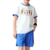 T-shirt casual estampada “White Blue”