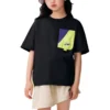 T-shirt com bolso com logótipo “Black”