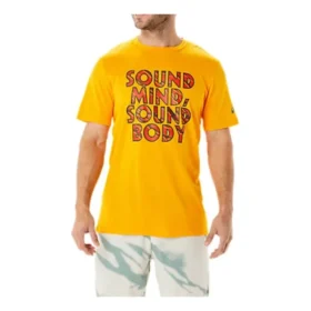T-shirt com grafismo em tipo de letra Heritage “Laranja”