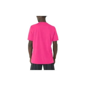 T-shirt com gráfico de voleibol “Rosa choque”