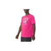 T-shirt com gráfico de voleibol “Rosa choque”