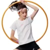 T-shirt com logótipo “Branco Rosa Cinza”