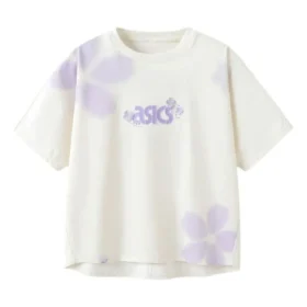 T-shirt com logótipo e flores “Branco”