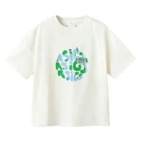 T-shirt com logótipo Earth Theme “Branco”