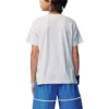 T-shirt com logótipo “White Blue”