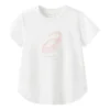 T-shirt com logótipo “White Pink”