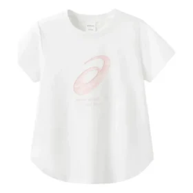 T-shirt com logótipo “White Pink”