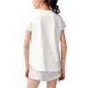 T-shirt com logótipo “White Pink”