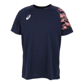T-shirt de manga curta com estampado seco “Midnight Blazing Coral”